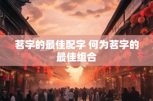 茗字的最佳配字 何为茗字的最佳组合