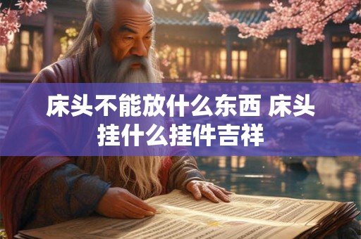床头不能放什么东西 床头挂什么挂件吉祥