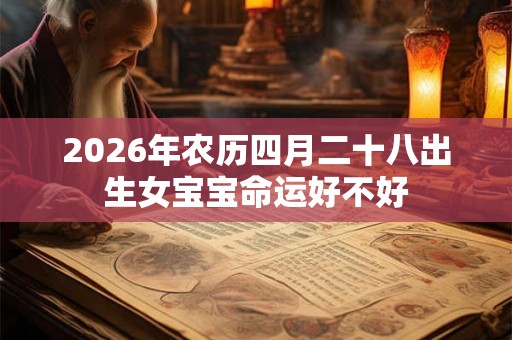 2026年农历四月二十八出生女宝宝命运好不好