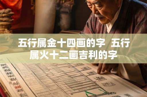 五行属金十四画的字  五行属火十二画吉利的字