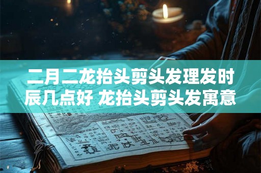 二月二龙抬头剪头发理发时辰几点好 龙抬头剪头发寓意 二月二龙抬头剪头发理发时辰几点好 龙抬头剪头发寓意