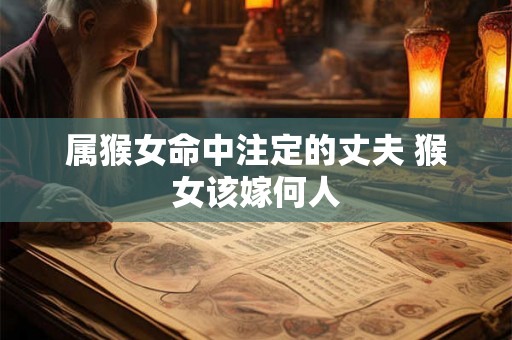 属猴女命中注定的丈夫 猴女该嫁何人