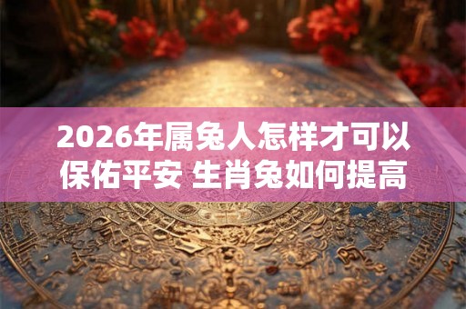 2026年属兔人怎样才可以保佑平安 生肖兔如何提高健康运势