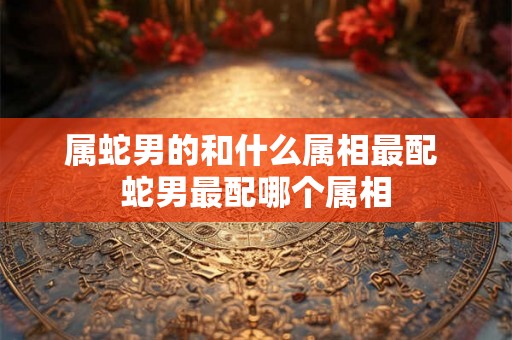 属蛇男的和什么属相最配 蛇男最配哪个属相