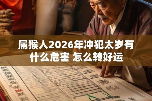 属猴人2026年冲犯太岁有什么危害 怎么转好运