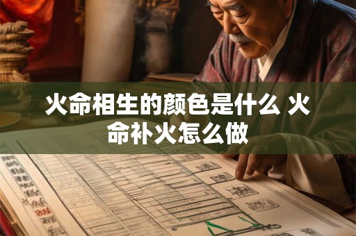 火命相生的颜色是什么 火命补火怎么做 火命相生的颜色是什么 火命补火怎么做