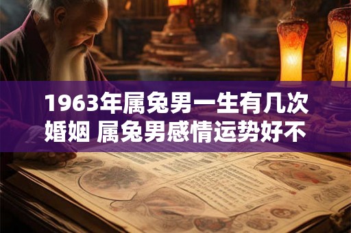 1963年属兔男一生有几次婚姻 属兔男感情运势好不好