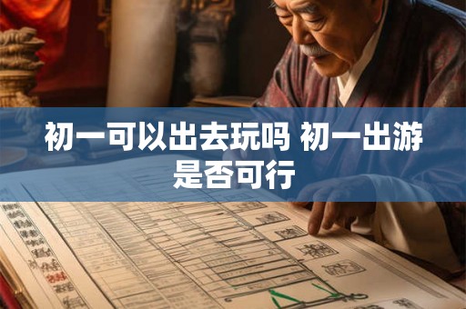 初一可以出去玩吗 初一出游是否可行