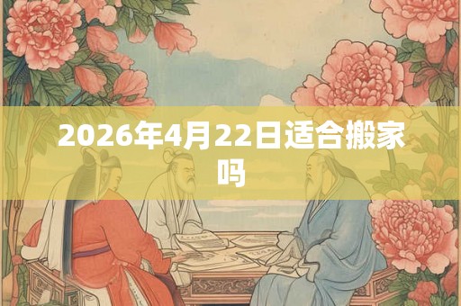 2026年4月22日适合搬家吗