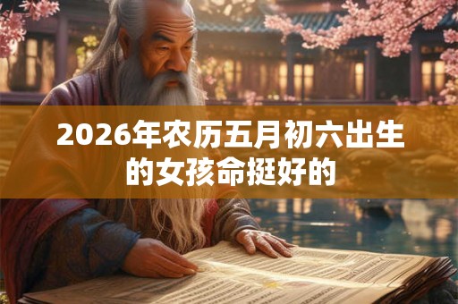 2026年农历五月初六出生的女孩命挺好的