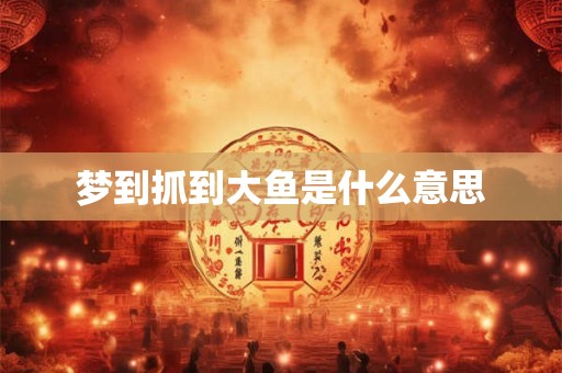 梦到抓到大鱼是什么意思