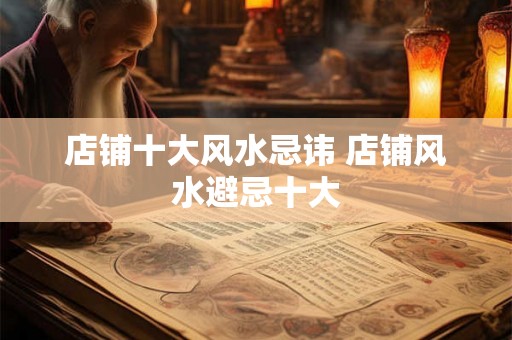 店铺十大风水忌讳 店铺风水避忌十大
