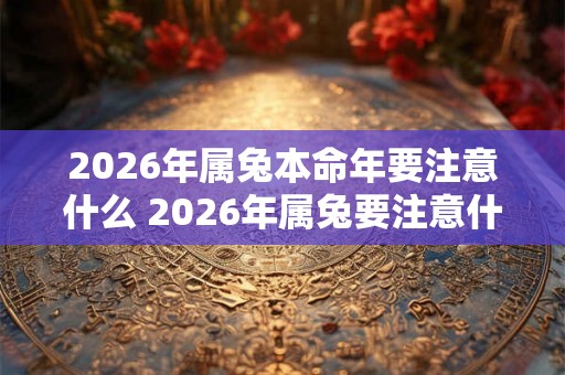 2026年属兔本命年要注意什么 2026年属兔要注意什么 2026年属兔本命年要注意什么 2026年属兔要注意什么