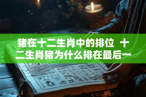 猪在十二生肖中的排位  十二生肖猪为什么排在最后一名