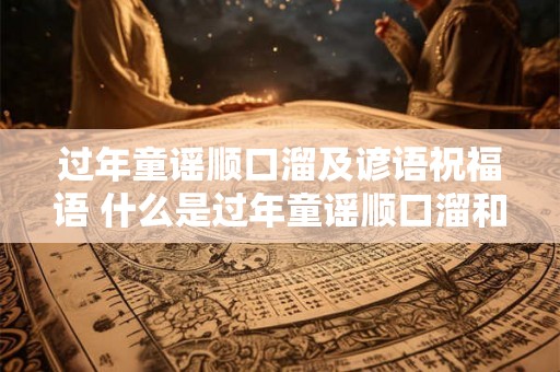 过年童谣顺口溜及谚语祝福语 什么是过年童谣顺口溜和谚语祝福语