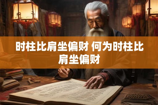 时柱比肩坐偏财 何为时柱比肩坐偏财