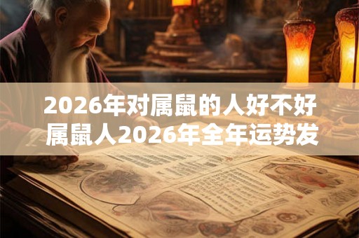 2026年对属鼠的人好不好 属鼠人2026年全年运势发展如何