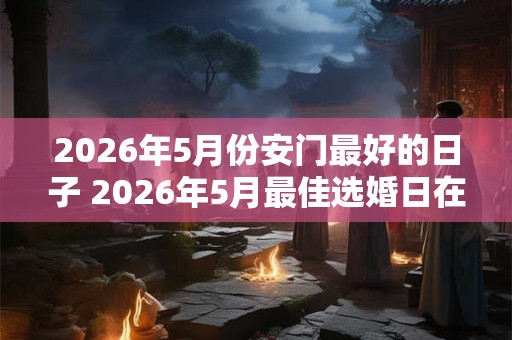 2026年5月份安门最好的日子 2026年5月最佳选婚日在安门是哪天