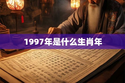 1997年是什么生肖年 1997年是什么生肖年