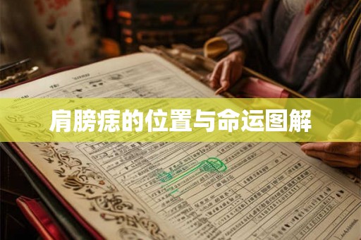 肩膀痣的位置与命运图解
