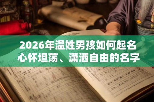 2026年温姓男孩如何起名 心怀坦荡、潇洒自由的名字精选
