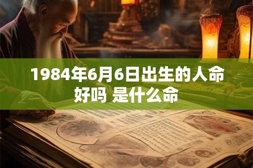 1984年6月6日出生的人命好吗 是什么命