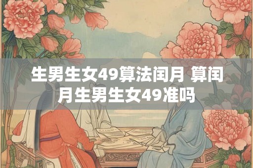 生男生女49算法闰月 算闰月生男生女49准吗