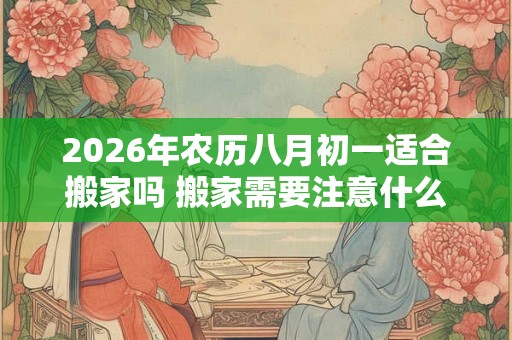2026年农历八月初一适合搬家吗 搬家需要注意什么