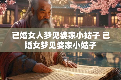 已婚女人梦见婆家小姑子 已婚女梦见婆家小姑子