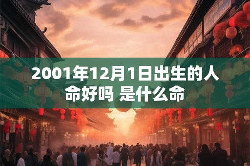 2001年12月1日出生的人命好吗 是什么命 2001年12月1日出生的人命好吗 是什么命