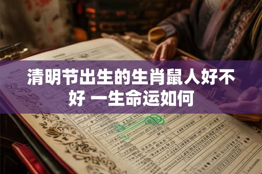 清明节出生的生肖鼠人好不好 一生命运如何