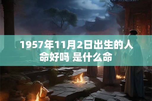 1957年11月2日出生的人命好吗 是什么命
