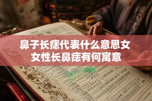 鼻子长痣代表什么意思女 女性长鼻痣有何寓意 鼻子长痣代表什么意思女 女性长鼻痣有何寓意