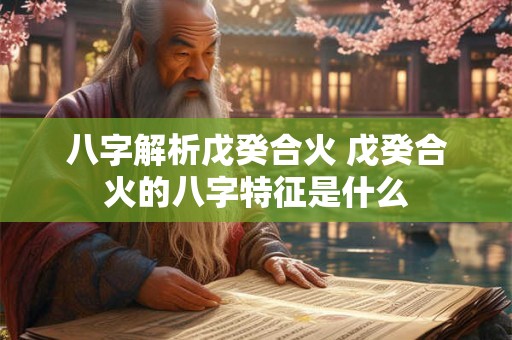 八字解析戊癸合火 戊癸合火的八字特征是什么 八字解析戊癸合火 戊癸合火的八字特征是什么