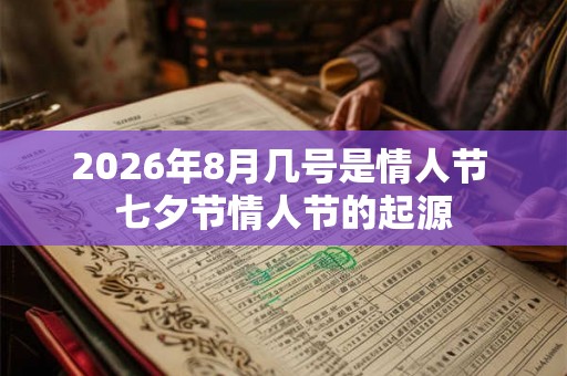 2026年8月几号是情人节 七夕节情人节的起源