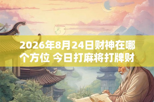 2026年8月24日财神在哪个方位 今日打麻将打牌财神方位 2026年8月24日财神在哪个方位 今日打麻将打牌财神方位