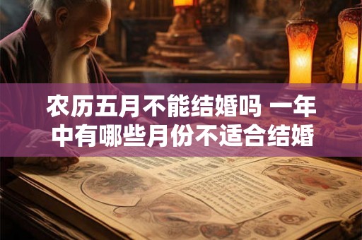 农历五月不能结婚吗 一年中有哪些月份不适合结婚