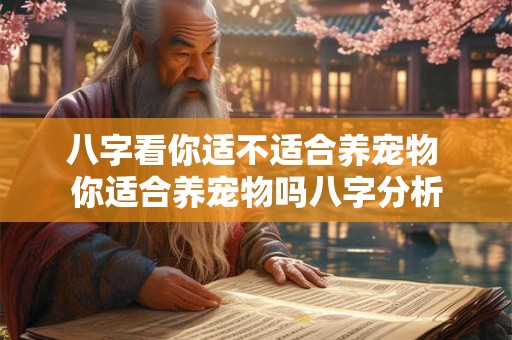 八字看你适不适合养宠物 你适合养宠物吗八字分析