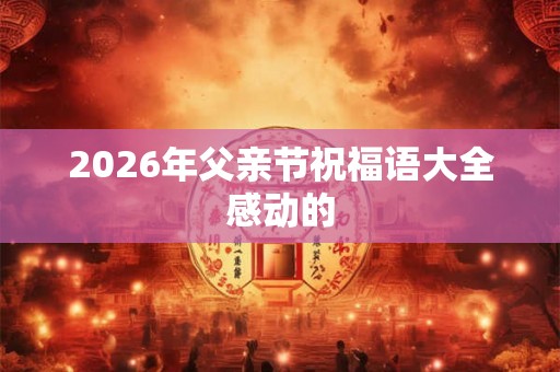 2026年父亲节祝福语大全感动的