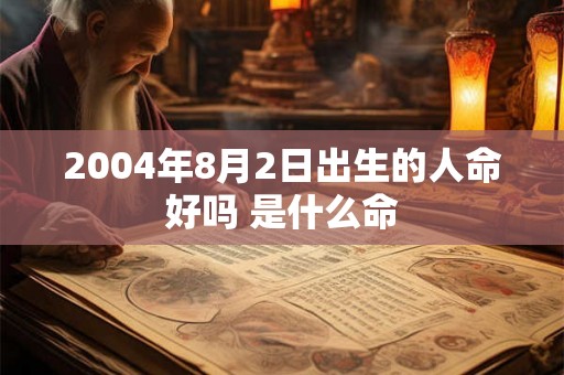 2004年8月2日出生的人命好吗 是什么命 2004年8月2日出生的人命好吗 是什么命