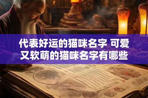 代表好运的猫咪名字 可爱又软萌的猫咪名字有哪些