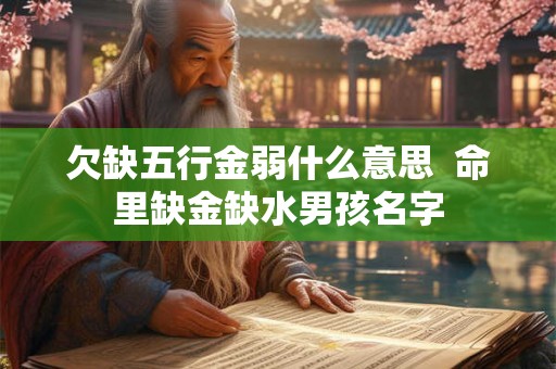 欠缺五行金弱什么意思 命里缺金缺水男孩名字 欠缺五行金弱什么意思 命里缺金缺水男孩名字