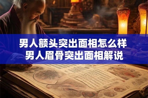 男人额头突出面相怎么样 男人眉骨突出面相解说