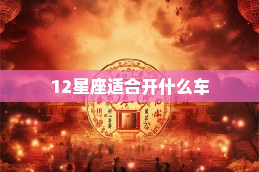 12星座适合开什么车