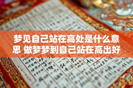 梦见自己站在高处是什么意思 做梦梦到自己站在高出好不好