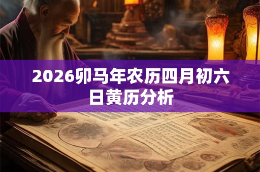 2026卯马年农历四月初六日黄历分析