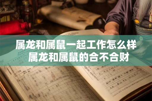属龙和属鼠一起工作怎么样 属龙和属鼠的合不合财 属龙和属鼠一起工作怎么样 属龙和属鼠的合不合财