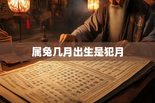 属兔几月出生是犯月