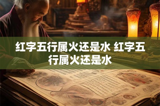 红字五行属火还是水 红字五行属火还是水