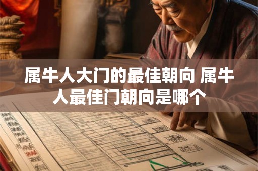 属牛人大门的最佳朝向 属牛人最佳门朝向是哪个